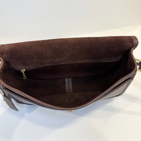 Vintage Coach CITY Bag 9790 Mahogany Crossbody/Shoulder Y2K - Picture 12 of 15